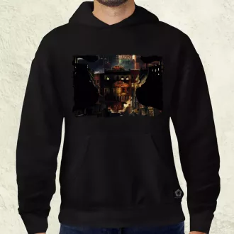   Pareidolia Freddy Krueger város fantázia v3 férfi pulóver