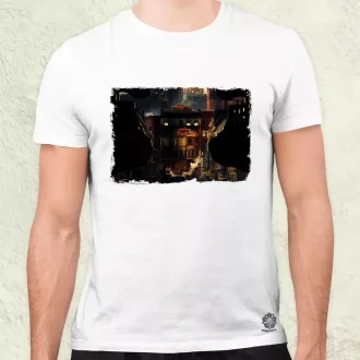 Pareidolia Freddy Krueger város fantázia v3 férfi póló