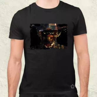 Pareidolia Freddy Krueger város fantázia v3 férfi póló
