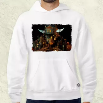   Pareidolia Freddy Krueger város fantázia v4 férfi pulóver