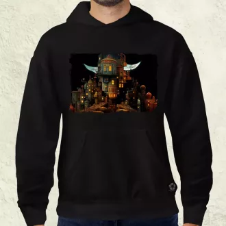   Pareidolia Freddy Krueger város fantázia v4 férfi pulóver