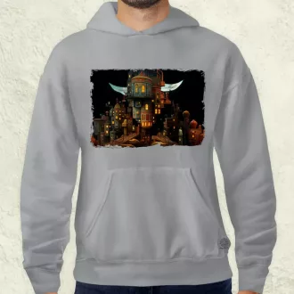   Pareidolia Freddy Krueger város fantázia v4 férfi pulóver