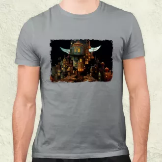 Pareidolia Freddy Krueger város fantázia v4 férfi póló