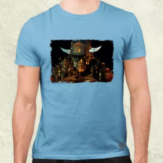 Pareidolia Freddy Krueger város fantázia v4 férfi póló