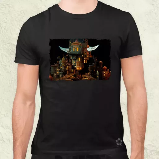 Pareidolia Freddy Krueger város fantázia v4 férfi póló