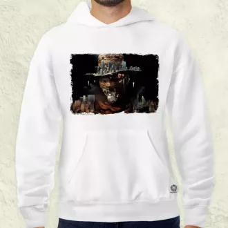   Pareidolia Freddy Krueger város fantázia v6 férfi pulóver