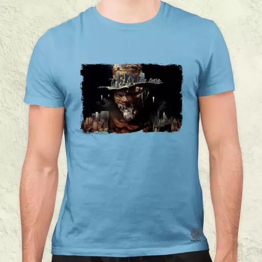 Pareidolia Freddy Krueger város fantázia v6 férfi póló