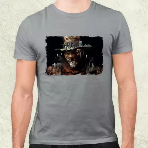 Pareidolia Freddy Krueger város fantázia v6 férfi póló