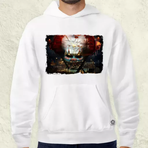 Pareidolia Pennywise vidámpark fantázia v1 férfi pulóver