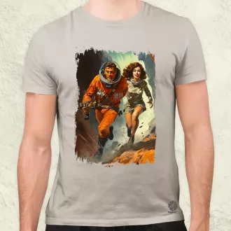 Retró sci-fi v12 férfi póló