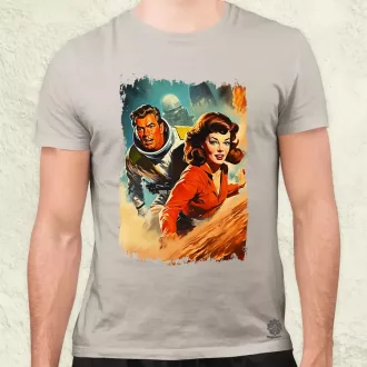 Retró sci-fi v16 férfi póló