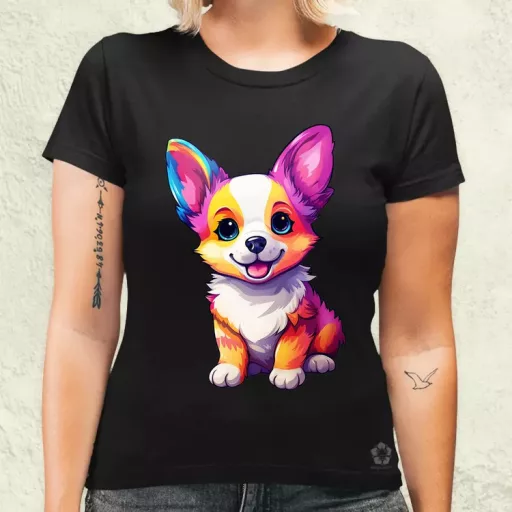 Corgi kölyök v2 női póló