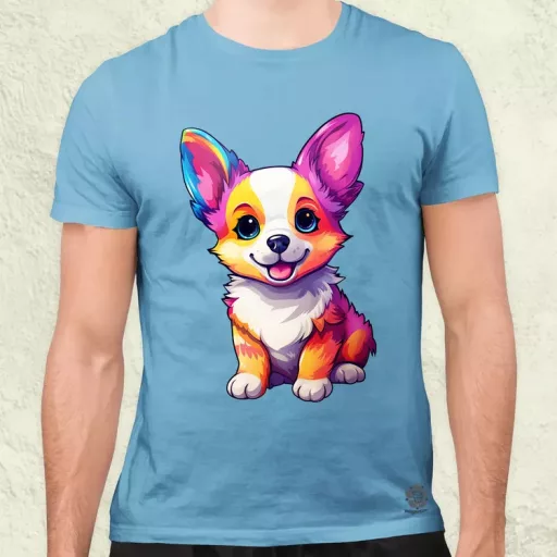 Corgi kölyök v2 férfi póló