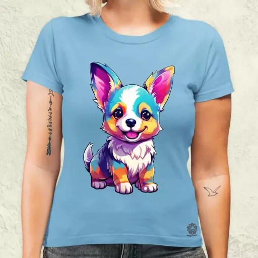 Corgi kölyök v3 női póló
