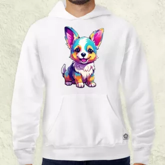 Corgi kölyök v3 férfi pulóver