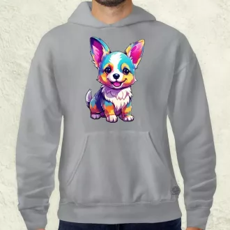 Corgi kölyök v3 férfi pulóver