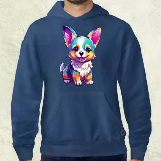 Corgi kölyök v3 férfi pulóver