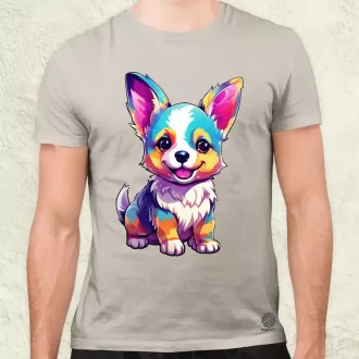 Corgi kölyök v3 férfi póló