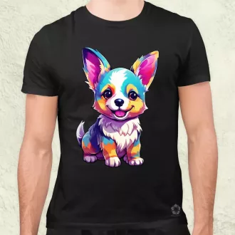 Corgi kölyök v3 férfi póló
