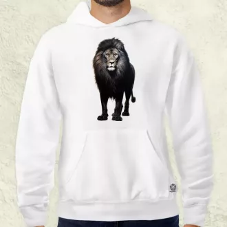 Fekete oroszlán v1 férfi pulóver