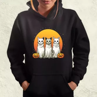 Halloween cicák v1 női pulóver