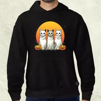 Halloween cicák v1 férfi pulóver