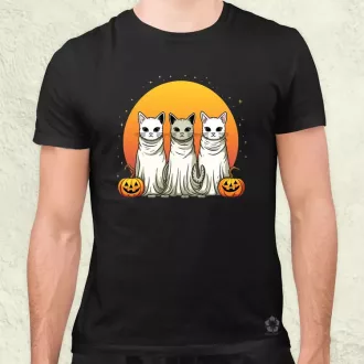 Halloween cicák v1 férfi póló