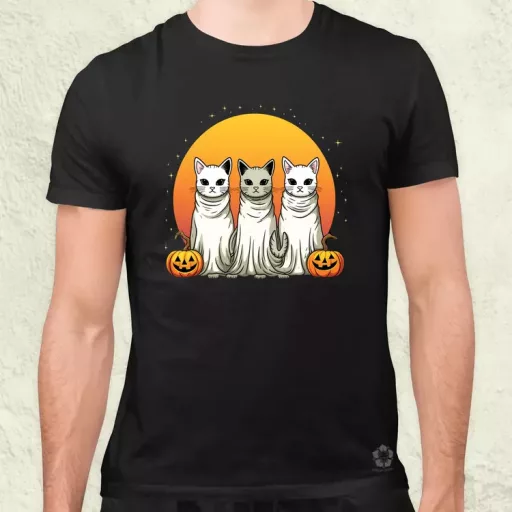 Halloween cicák v1 férfi póló