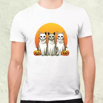 Halloween cicák v1 férfi póló