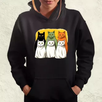 Halloween cicák v2 női pulóver