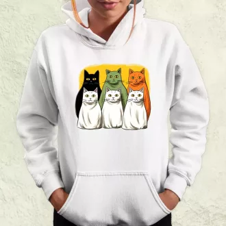 Halloween cicák v2 női pulóver