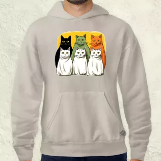 Halloween cicák v2 férfi pulóver