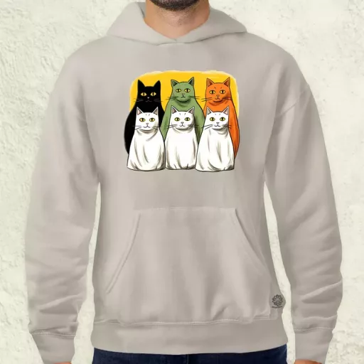 Halloween cicák v2 férfi pulóver