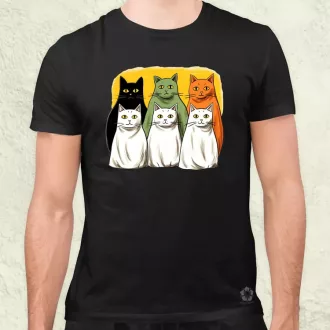 Halloween cicák v2 férfi póló