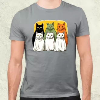 Halloween cicák v2 férfi póló