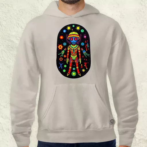 Huichol mágikus idegenek v2 férfi pulóver