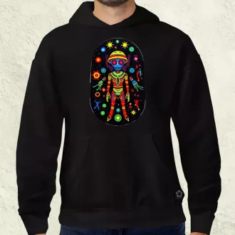 Huichol mágikus idegenek v2 férfi pulóver