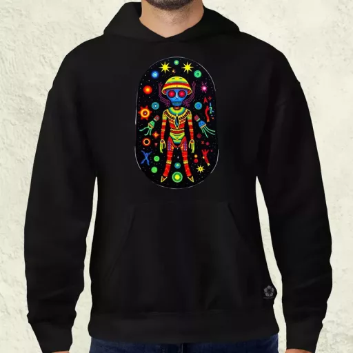 Huichol mágikus idegenek v2 férfi pulóver