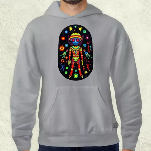 Huichol mágikus idegenek v2 férfi pulóver