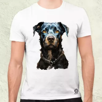 Rajz pitbull v1 férfi póló