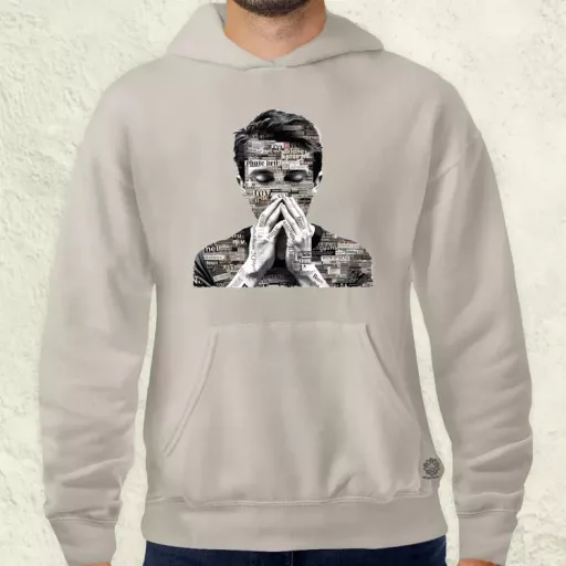 Szavak kollázs v1 férfi pulóver