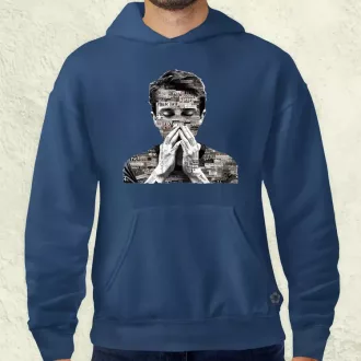 Szavak kollázs v1 férfi pulóver