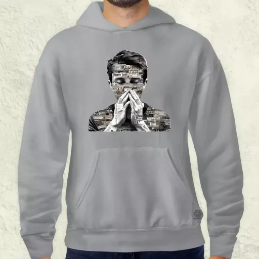 Szavak kollázs v1 férfi pulóver