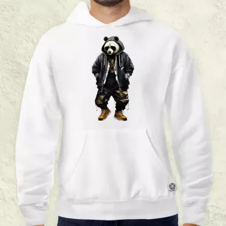 Hiphop panda v1 férfi pulóver