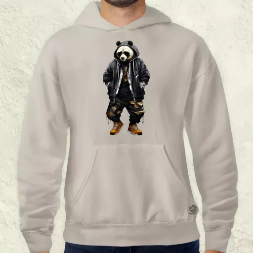 Hiphop panda v1 férfi pulóver