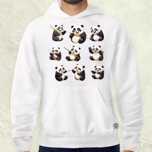 Panda kollázs v1 férfi pulóver