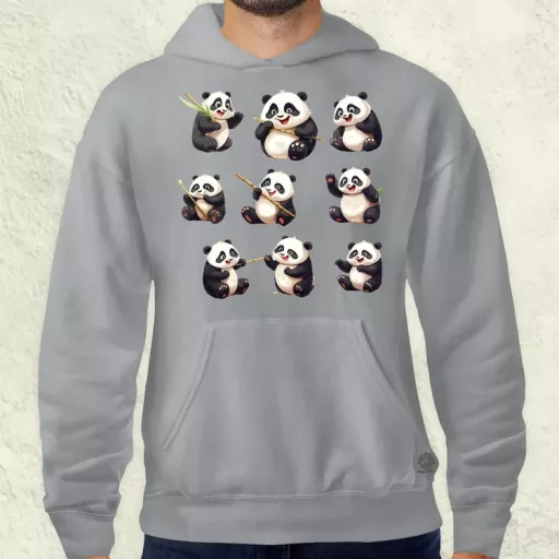 Panda kollázs v1 férfi pulóver