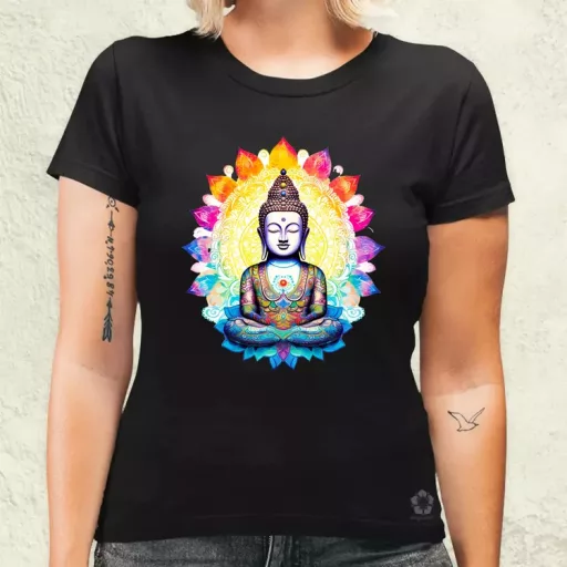 Pszichedelikus Buddha v1 női póló