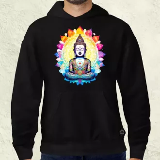 Pszichedelikus Buddha v1 férfi pulóver