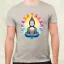Pszichedelikus Buddha v1 férfi póló